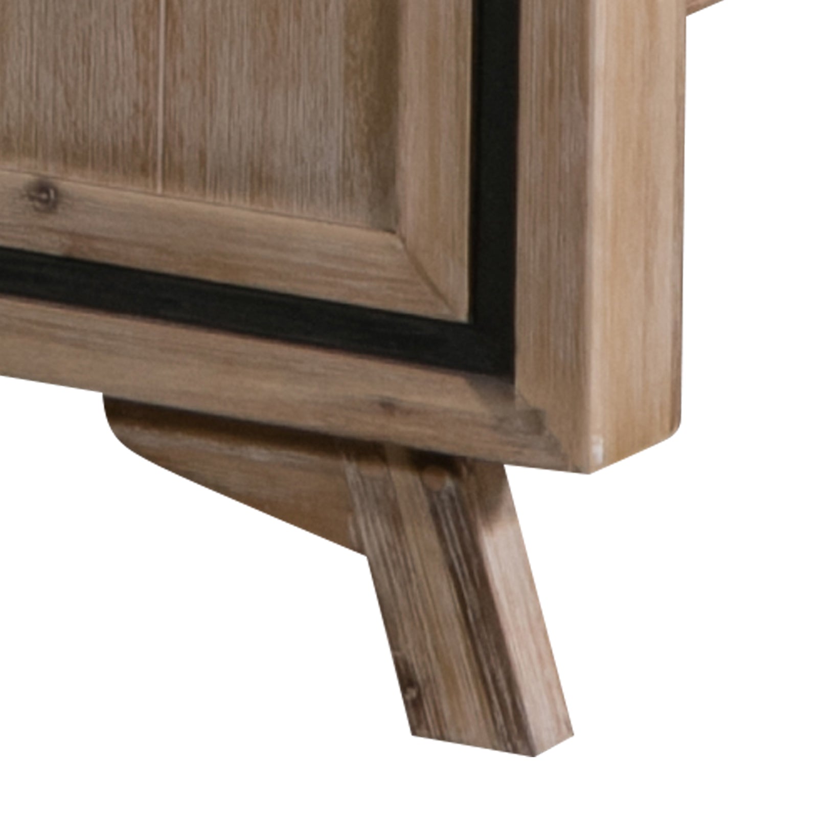 King Size Silver Brush Bed Frame in Acacia Wood Construction-Furniture > Bedroom-PEROZ Accessories