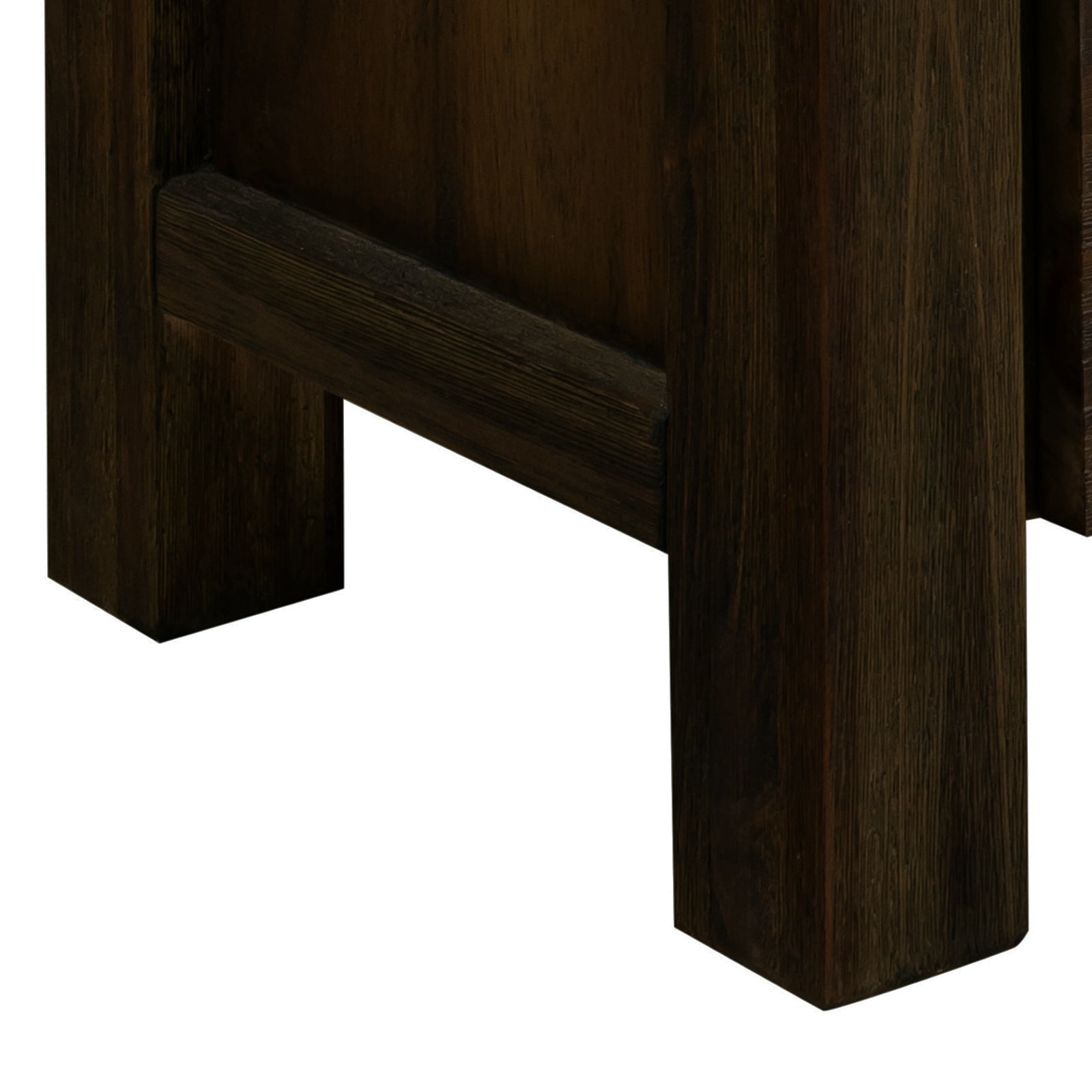 Coffee Table Solid Acacia Wood & Veneer 1 Drawers Storage Chocolate Colour-Furniture > Living Room-PEROZ Accessories