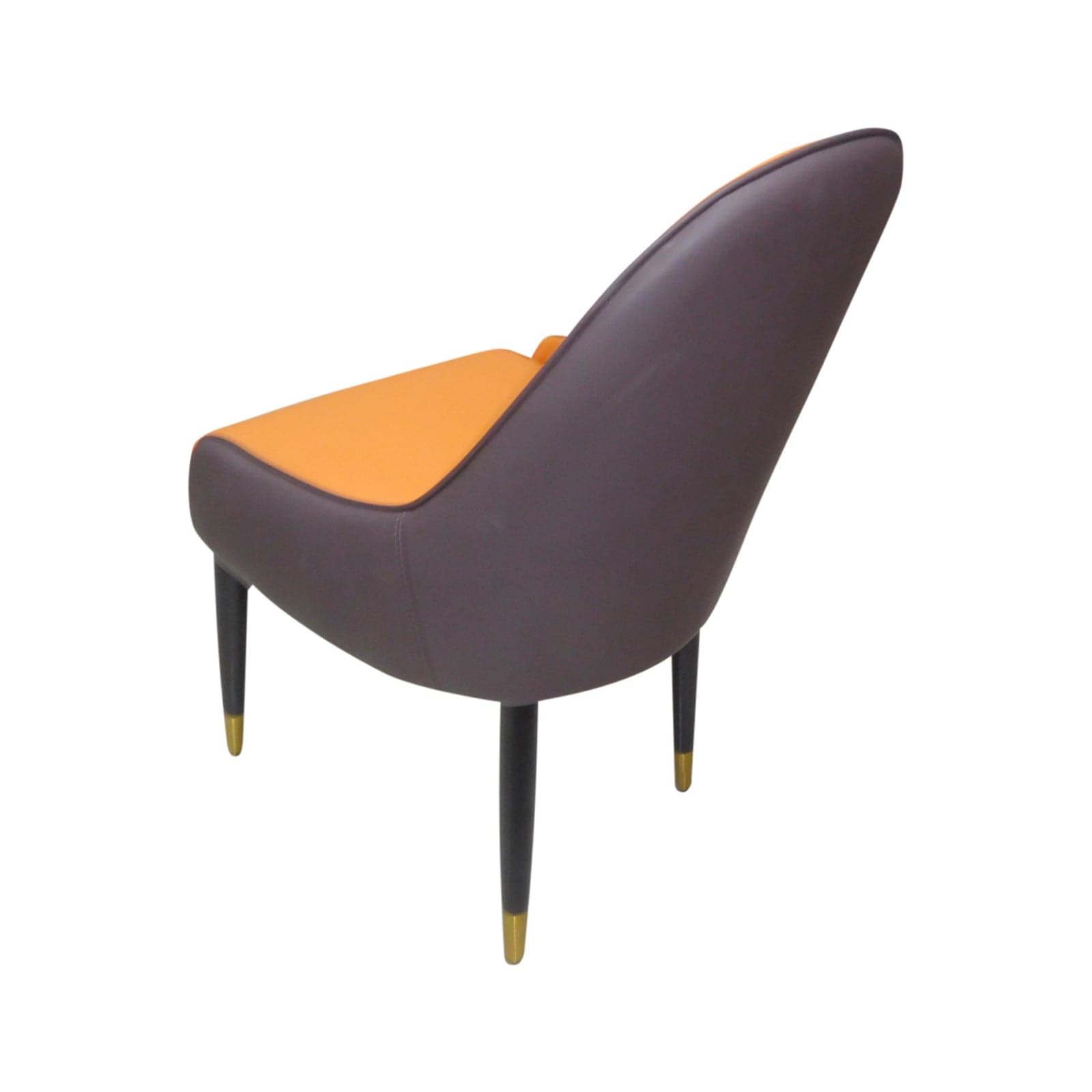 2X Dining Chairs Orange Colour Premium Leatherette Carbon Steel Frame Firm Support-Furniture > Dining - Peroz Australia - Image - 6