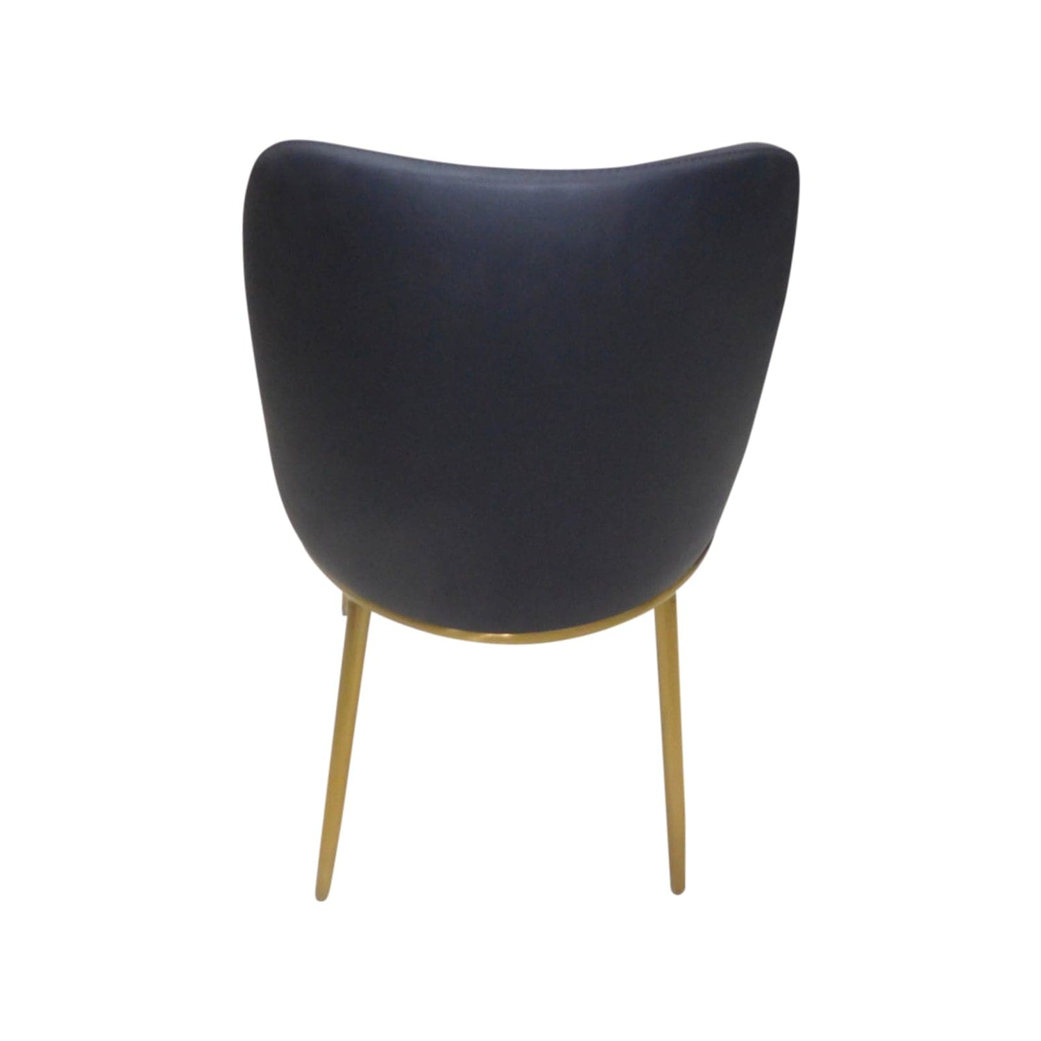 6X Dining Chairs Black Leatherette Seat Golden Frame Tripod Legs Stainless Steel Firm Support-Furniture > Dining - Peroz Australia - Image - 6