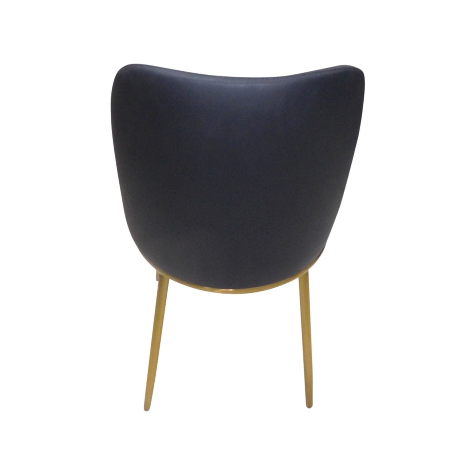 6X Dining Chairs Black Leatherette Seat Golden Frame Tripod Legs Stainless Steel Firm Support-Furniture > Dining - Peroz Australia - Image - 6