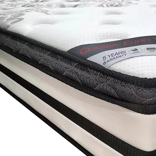 Queen Mattress Euro Top Memory Foam Non-woven Pocket Spring-Furniture > Mattresses-PEROZ Accessories