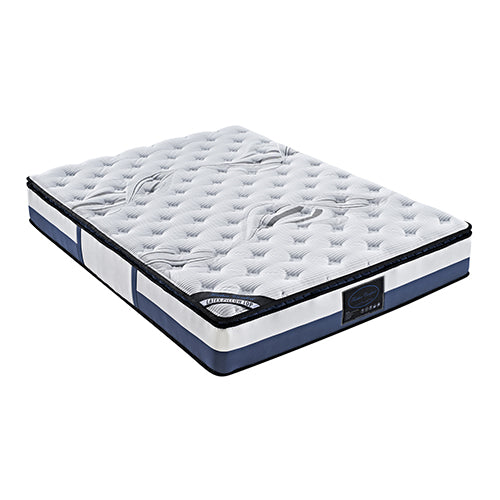 King Mattress Latex Pillow Top Pocket Spring Foam Medium Firm-Furniture > Mattresses-PEROZ Accessories