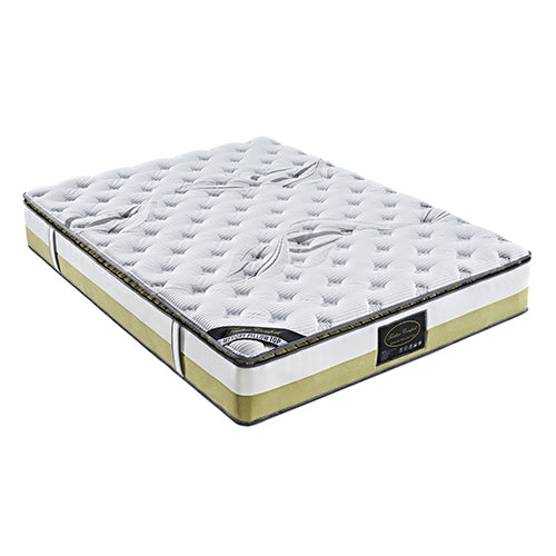 Queen Mattress Memory Pillow Top Pocket Spring Foam Medium Firm Bed-Furniture > Mattresses-PEROZ Accessories