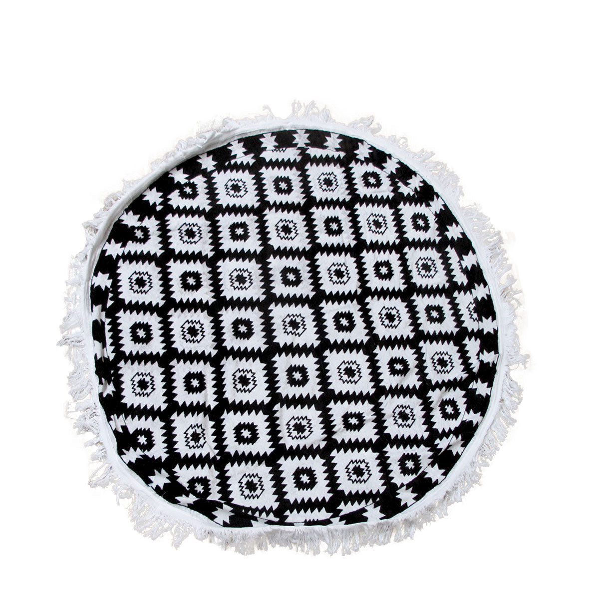 Aztec 100% Cotton Round Beach Towel-Home & Garden > Bathroom Accessories-PEROZ Accessories