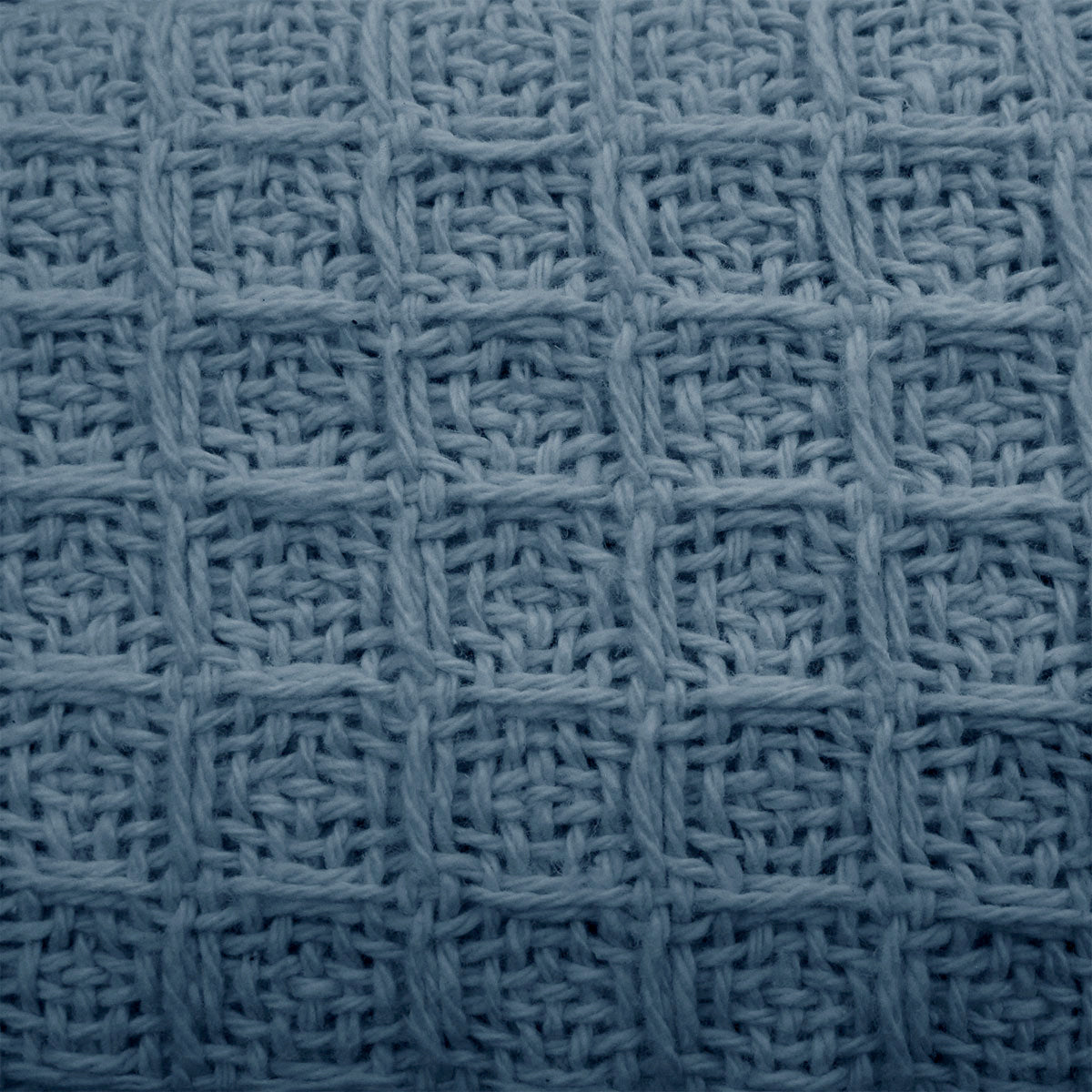 Cotton Waffle Blanket Dusk Blue Single-Home & Garden > Bedding-PEROZ Accessories