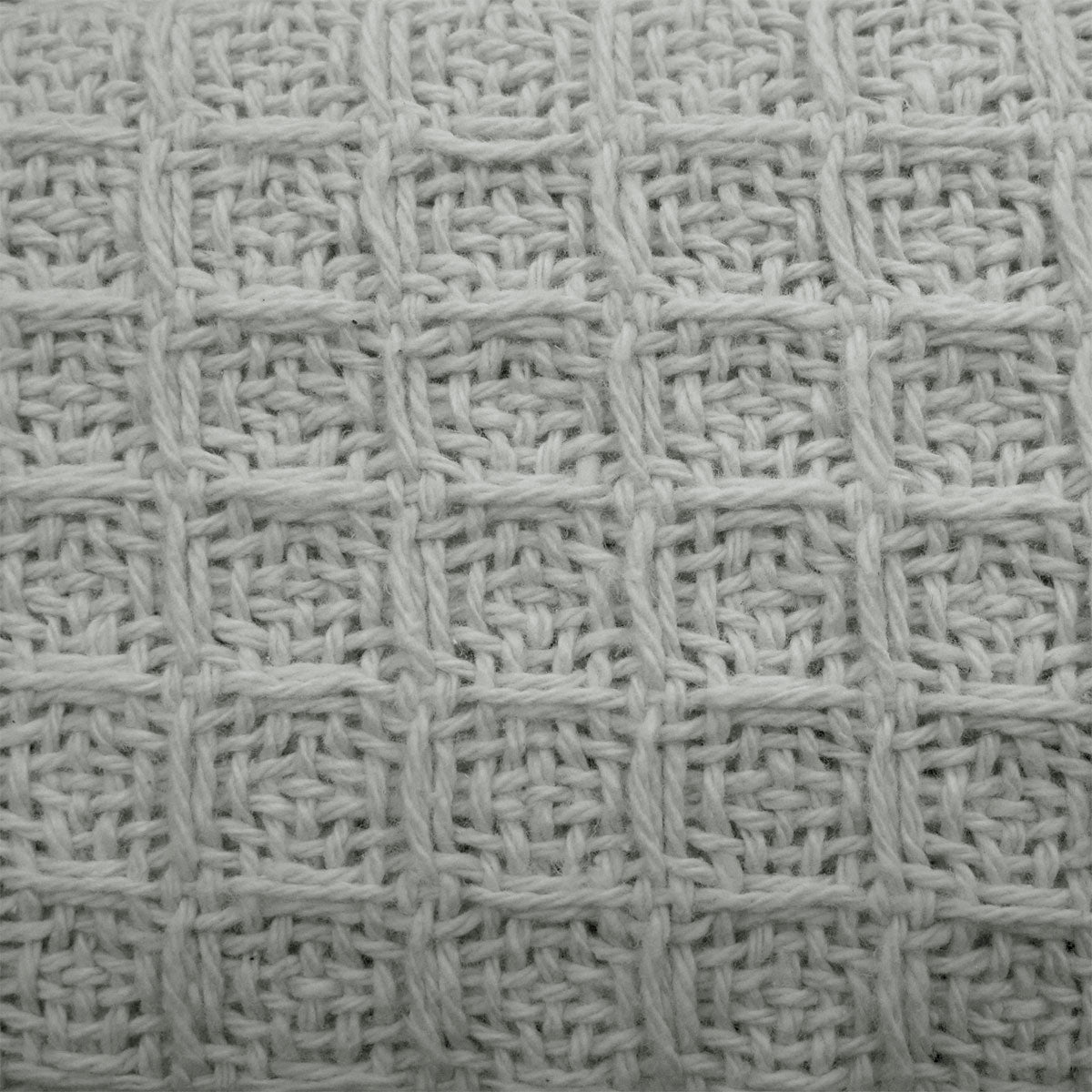 Cotton Waffle Blanket Silver Queen-Home & Garden > Bedding-PEROZ Accessories