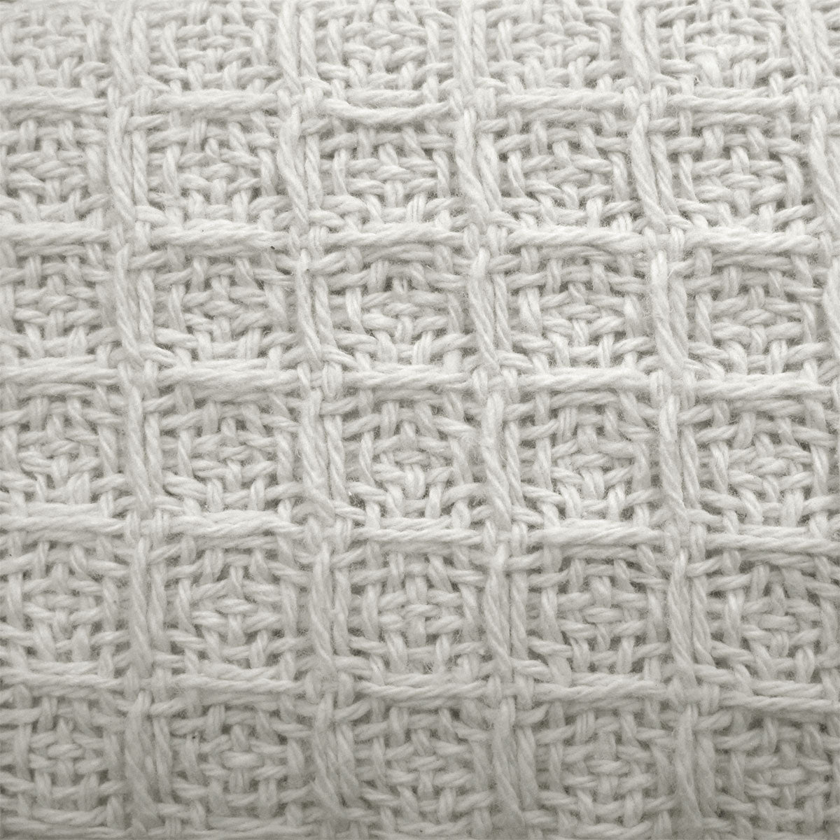 Cotton Waffle Blanket White Single-Home & Garden > Bedding-PEROZ Accessories
