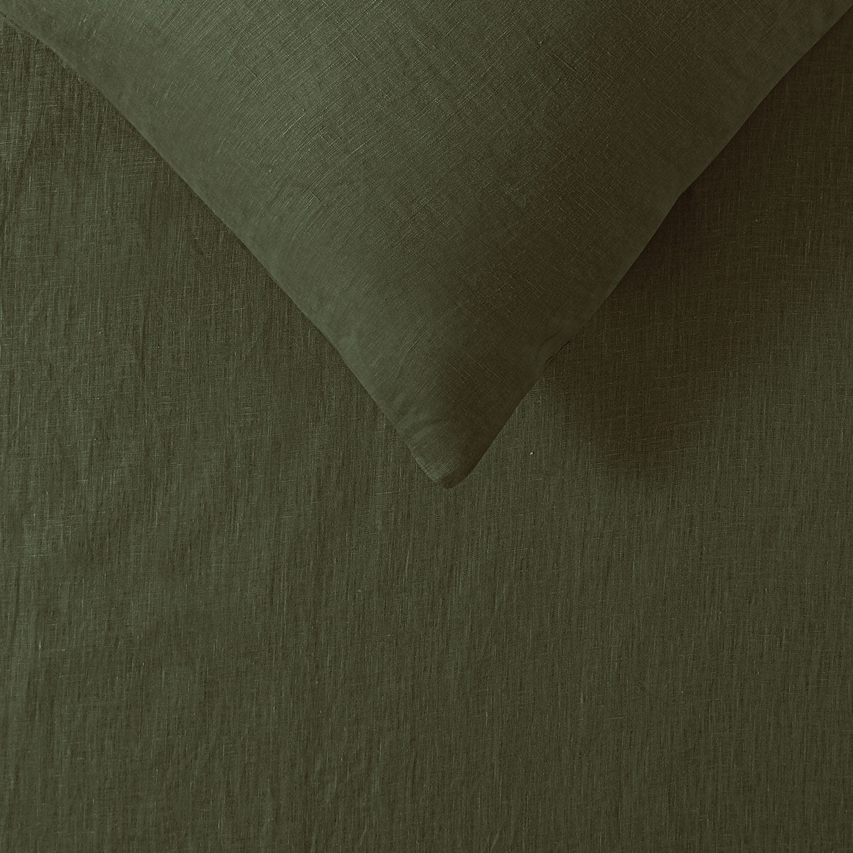 Vintage Design Homewares 100% Linen Olive Sheet Set Super King-Home & Garden > Bedding-PEROZ Accessories