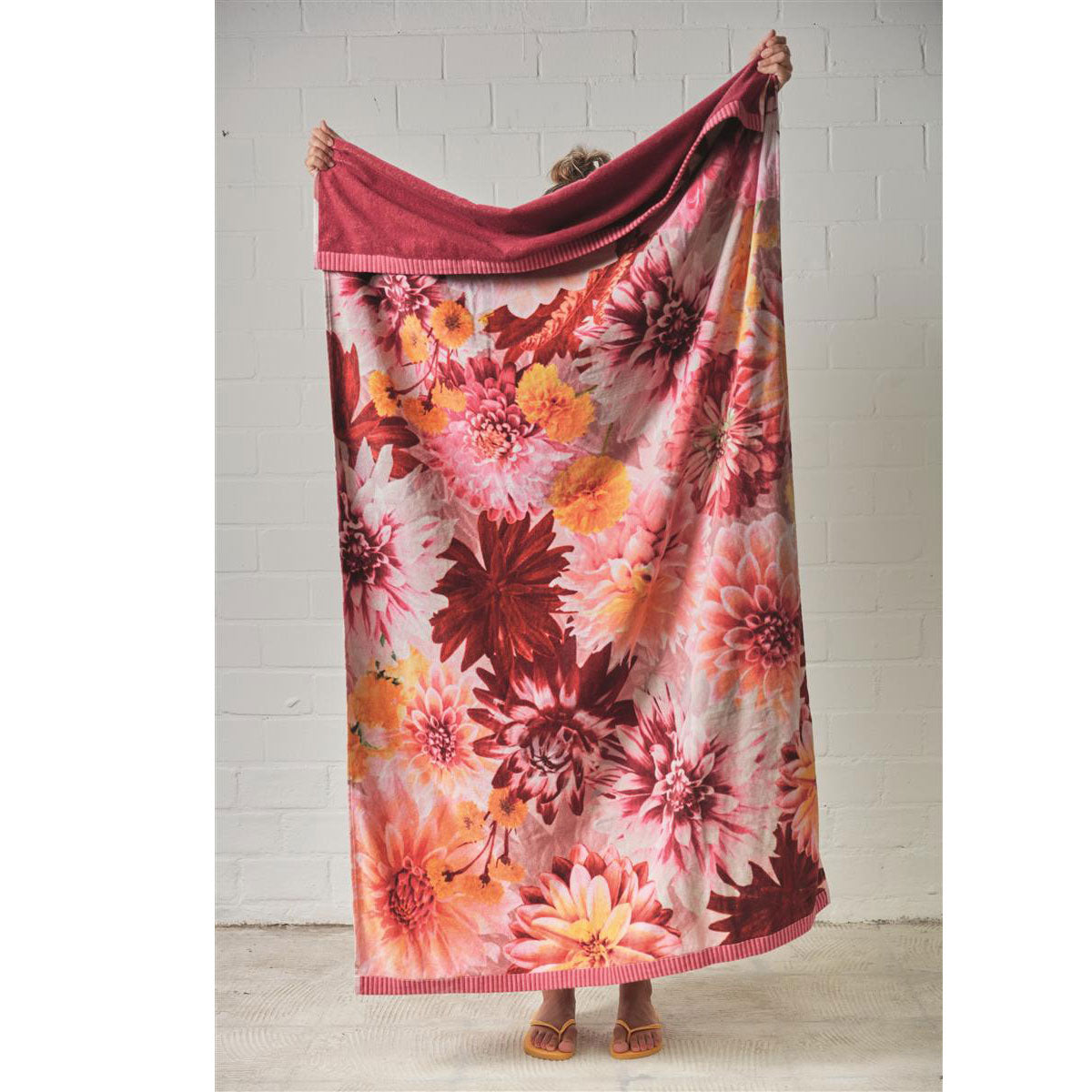 Bedding House Festival Multi Cotton Velour Beach Towel-Home & Garden > Bedding-PEROZ Accessories