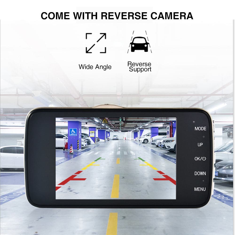 1080P Car Dash Camera Dual Front and Rear Video DVR Recorder Night Vision Kit-Auto Accessories-PEROZ Accessories