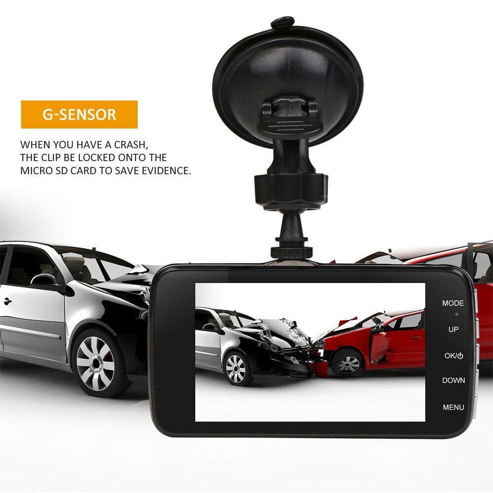 1080P Car Dash Camera Dual Front and Rear Video DVR Recorder Night Vision Kit-Auto Accessories-PEROZ Accessories