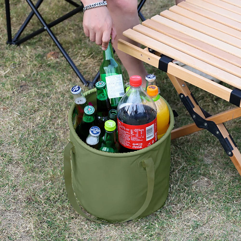 13L Travel Camping Folding Bucket Portable Barbecue Picnic Storage Fishing Bucket-Outdoor > Camping-PEROZ Accessories