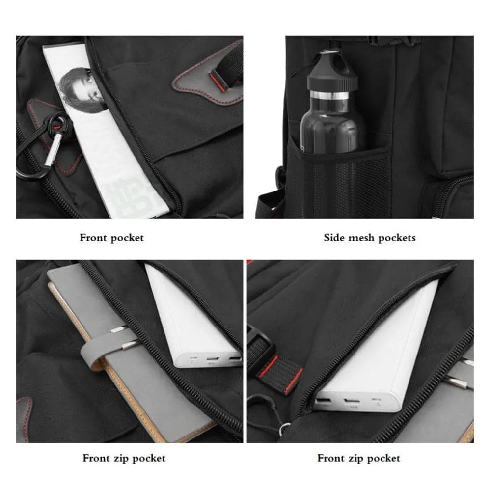 60L Travel Boarding Backpack Outdoor Trekking Luggage Hiking Camping Rucksack Large Capacity Storage Backpack(Black)-Outdoor > Camping-PEROZ Accessories