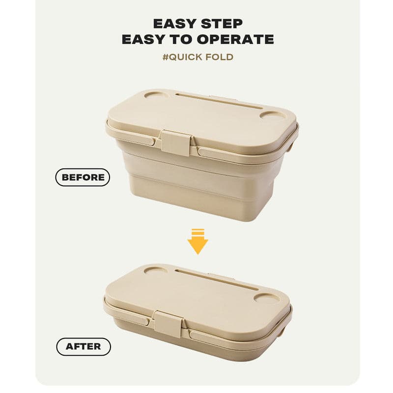 2IN1 Portable Folding Picnic Basket Tour Storage Baskets Outdoor Basket With Lid-Home & Garden > Storage-PEROZ Accessories