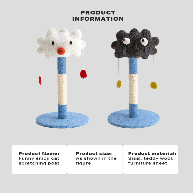 Cute emoticon cat scratching post toy cat tree-Cat Trees-PEROZ Accessories