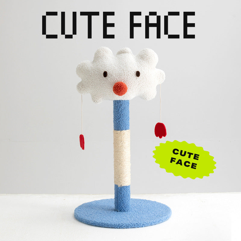 Cute emoticon cat scratching post toy cat tree-Cat Trees-PEROZ Accessories