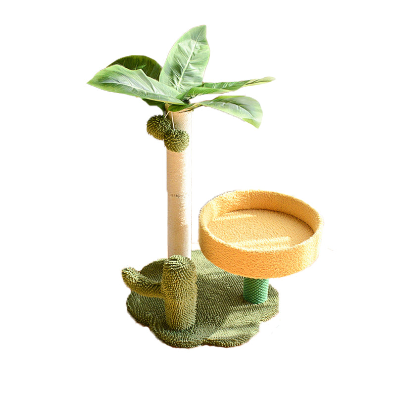 Coconut Cat Tree Tower Scratching Post Toys-Cat Trees-PEROZ Accessories