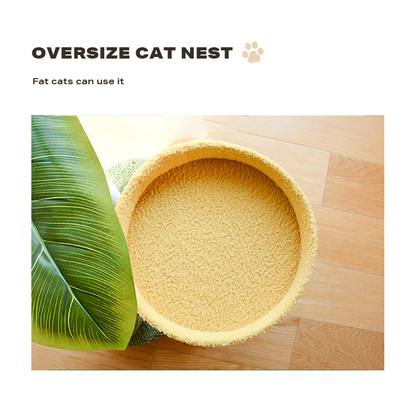 Coconut Cat Tree Tower Scratching Post Toys-Cat Trees-PEROZ Accessories