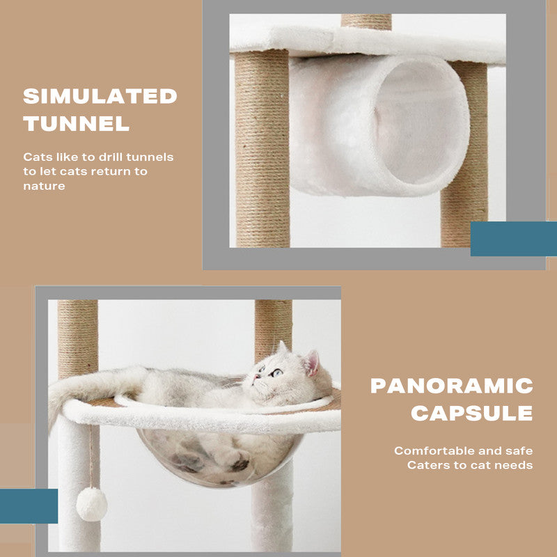 Cat Tree Scratching Post Scratcher Tower Condo House Furniture Bed Stand-Cat Trees-PEROZ Accessories