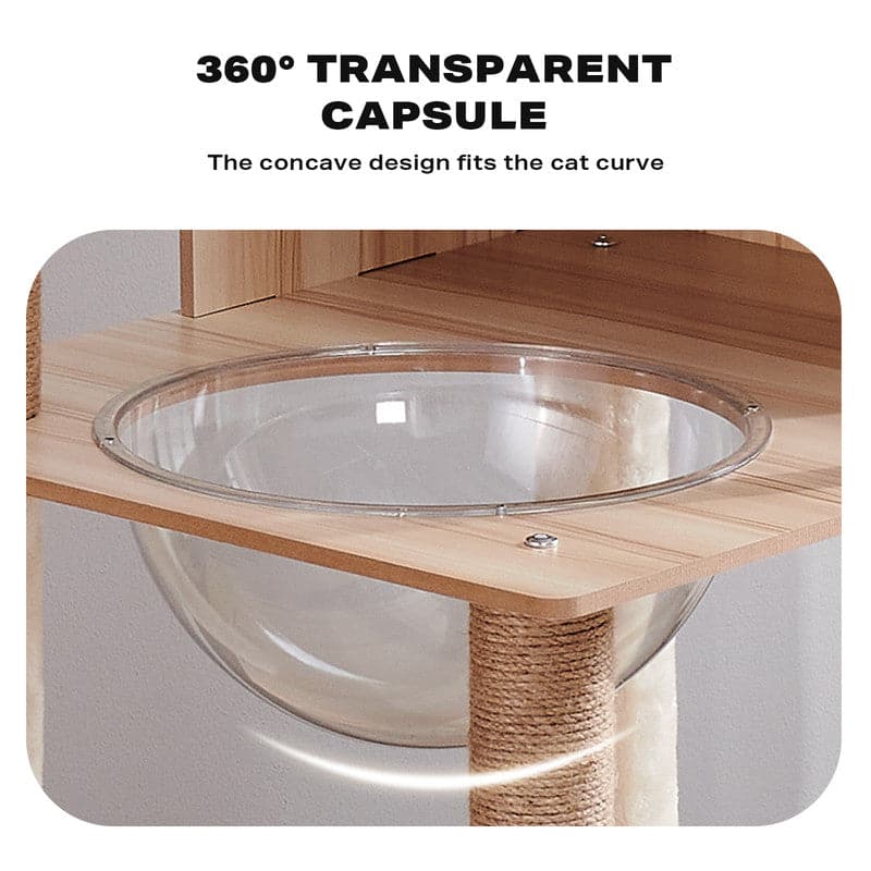 160cm Cat Tree Scratching Post House Condo Furniture Feline Scratcher Tower Toys-Cat Trees-PEROZ Accessories