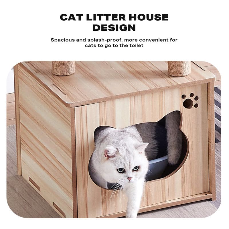 160cm Cat Tree Scratching Post House Condo Furniture Feline Scratcher Tower Toys-Cat Trees-PEROZ Accessories