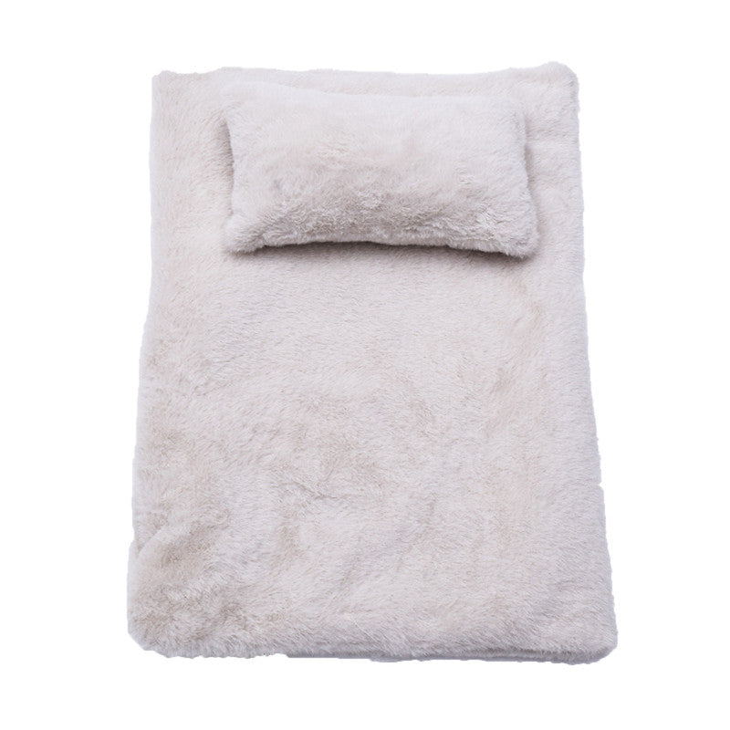 Solid Wood Pet Cat Dog Bed with Bedding-Pet Care > Cat Supplies-PEROZ Accessories