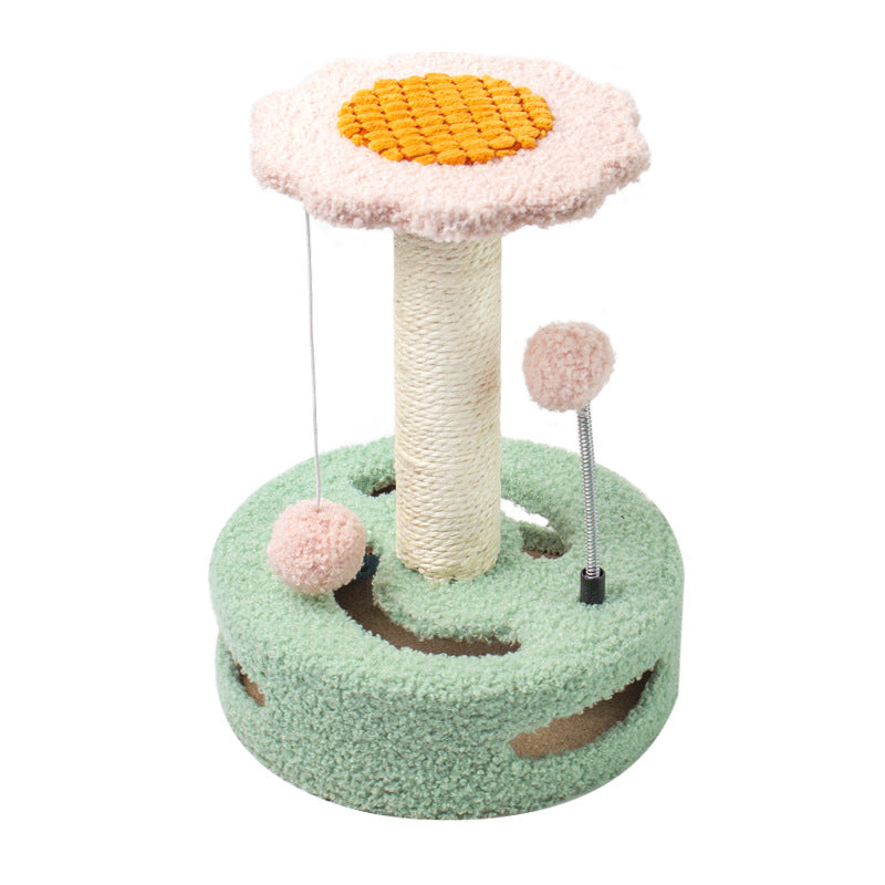 Pinkflower Cat Tree Tower Scratcher Toys-Cat Trees-PEROZ Accessories