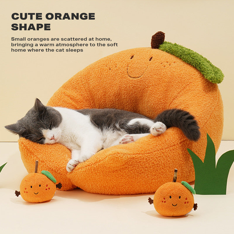 Cat Bed Cat Calming Beds Cat Sleeping Bed Detachable Washable Fluffy Cat Beds-Pet Care > Dog Supplies-PEROZ Accessories