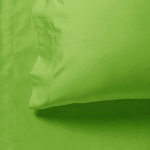 1000TC Ultra Soft Super King Size Bed Green Flat & Fitted Sheet Set-Home & Garden > Bedding-PEROZ Accessories