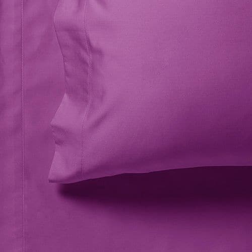 1000TC Ultra Soft Single Size Bed Purple Flat & Fitted Sheet Set-Home & Garden > Bedding-PEROZ Accessories