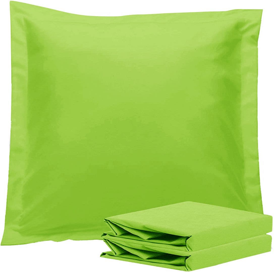 1000TC Premium Ultra Soft European Pillowcases 2-Pack Green-Home & Garden > Bedding-PEROZ Accessories