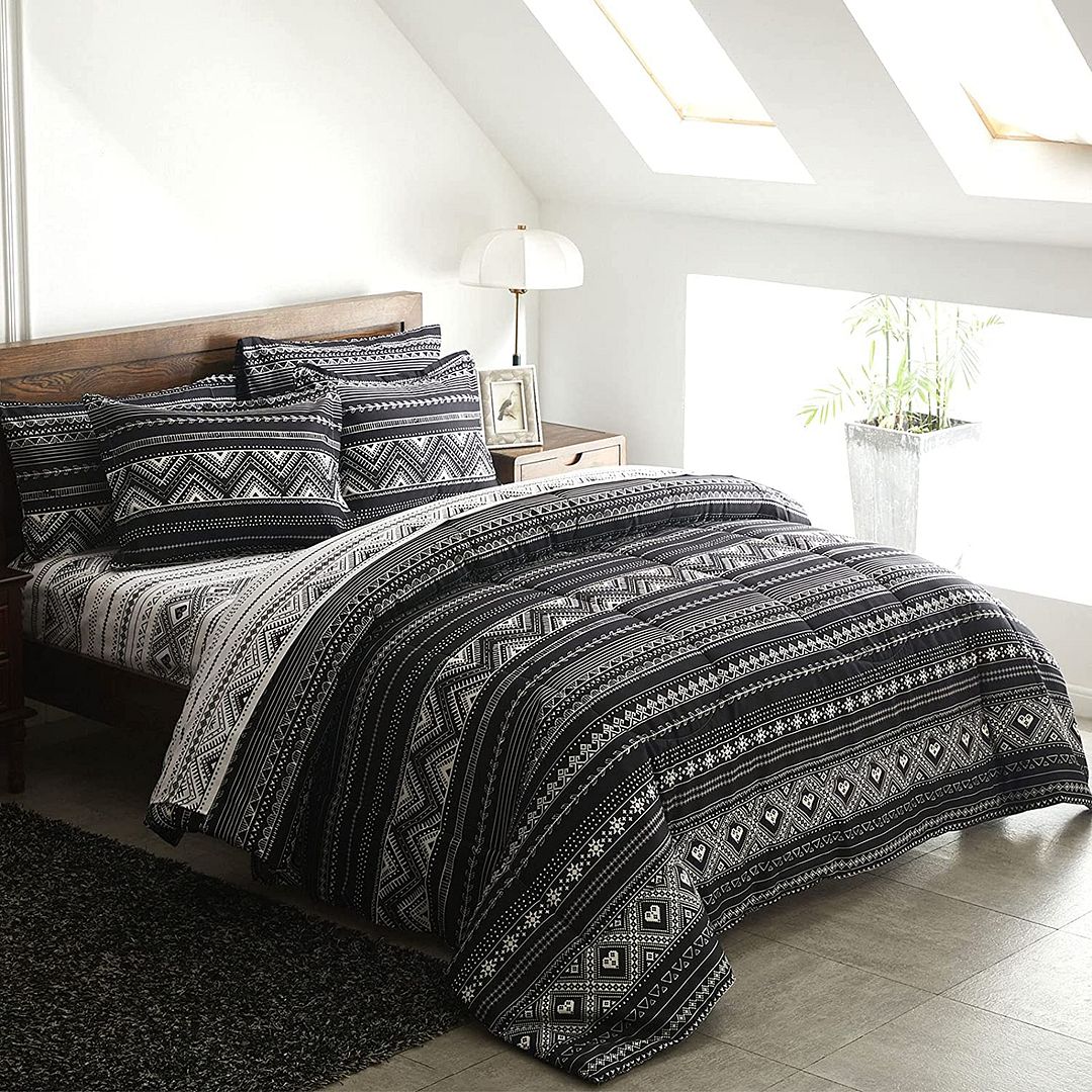 Hugo Reversible King Size Duvet Doona Quilt Cover Set-Home & Garden > Bedding-PEROZ Accessories