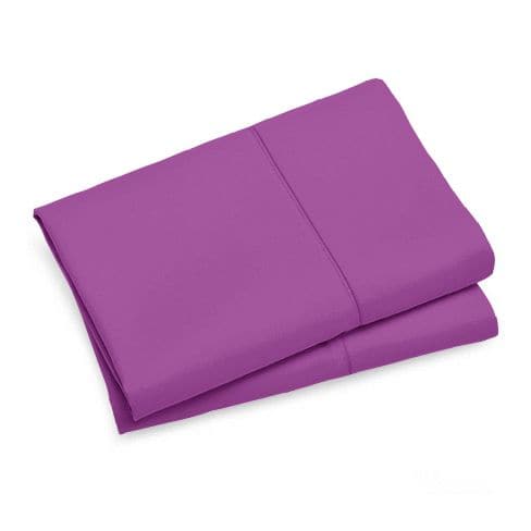 1000TC Premium Ultra Soft Queen size Pillowcases 2-Pack - Purple-Home & Garden > Bedding-PEROZ Accessories