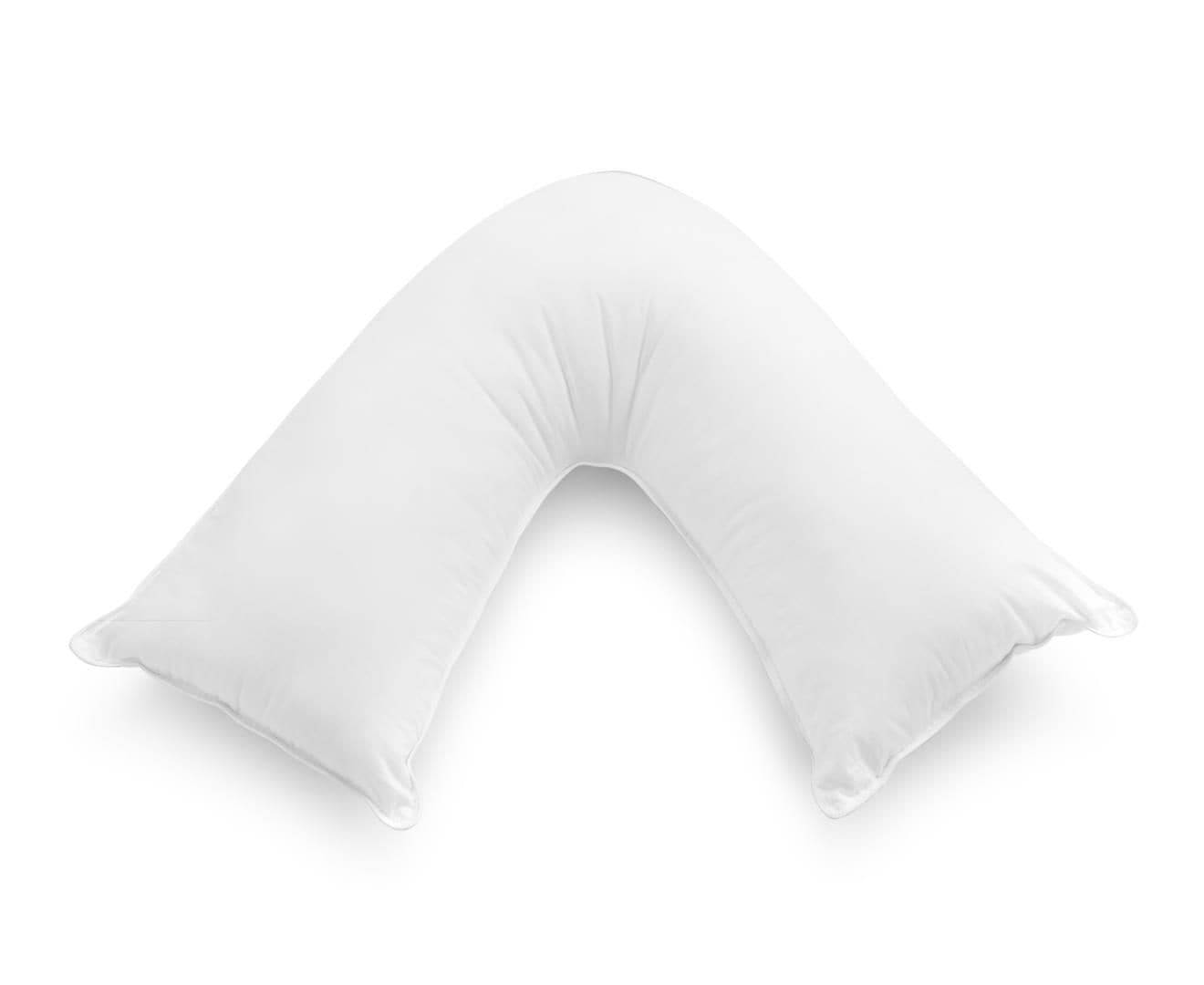 1000TC Premium Ultra Soft V SHAPE Pillowcase - White-Home & Garden > Bedding-PEROZ Accessories