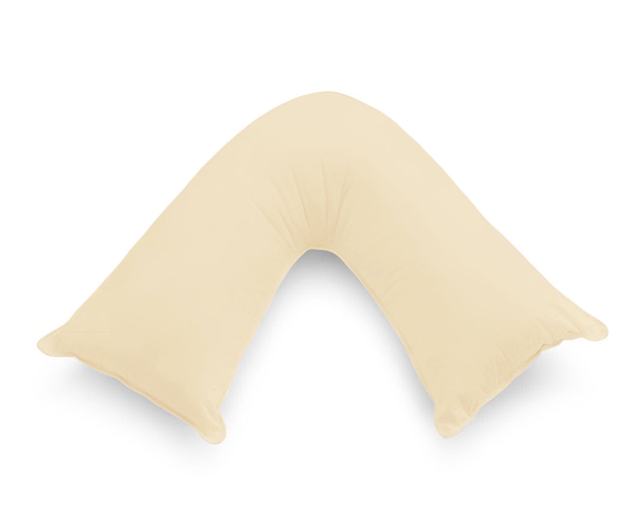 1000TC Premium Ultra Soft V SHAPE Pillowcase - Yellow Cream-Home & Garden > Bedding-PEROZ Accessories