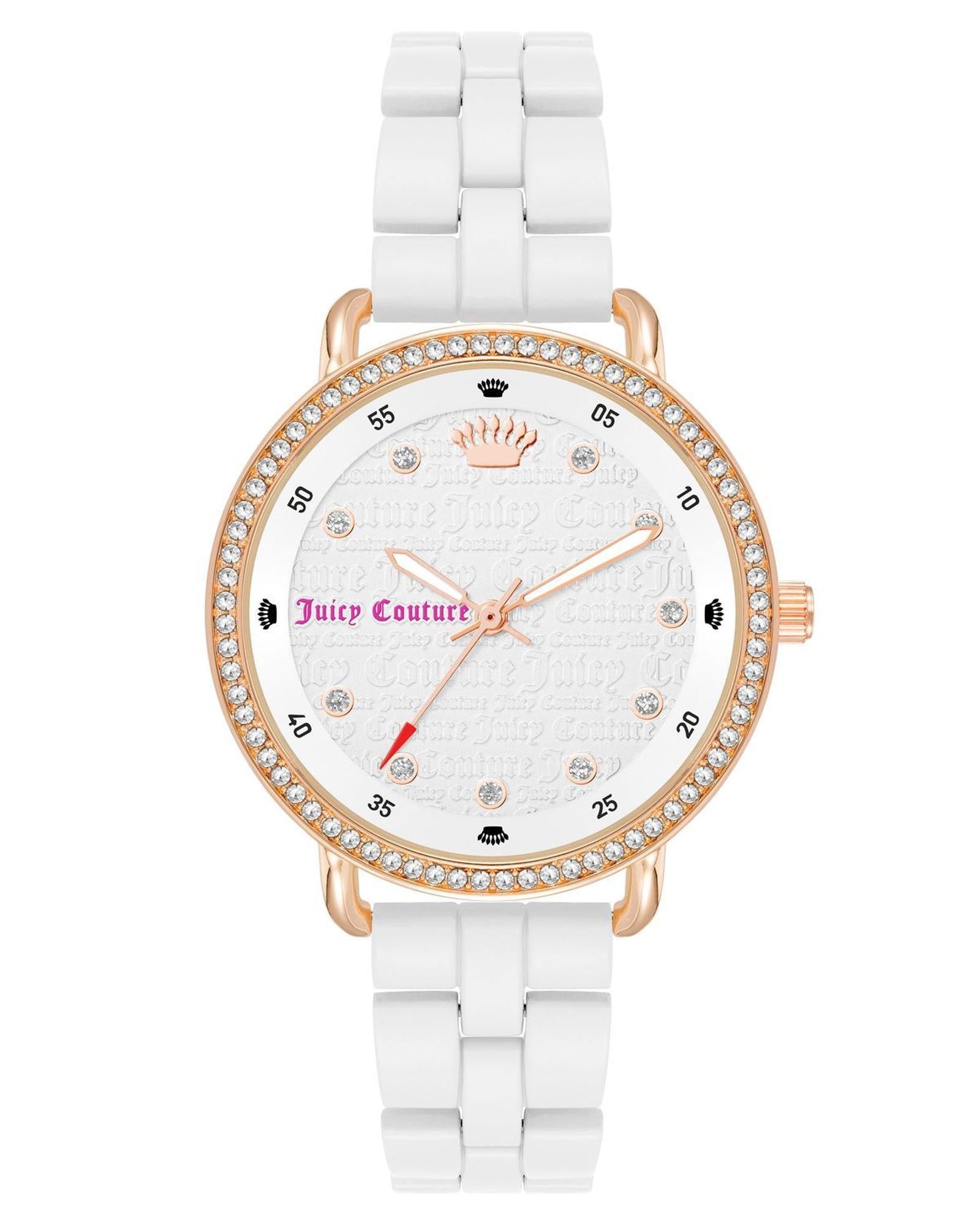 Rose Gold Fashion Watch with Rhine Stone Facing One Size Women-Women&