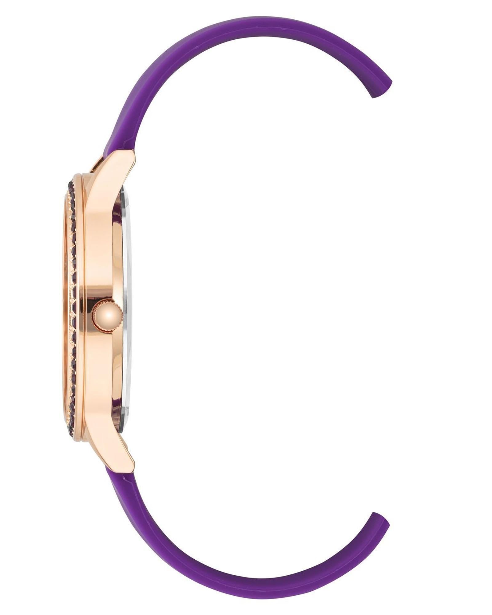 Rose Gold Rhinestone Fashion Watch One Size Women-Women&