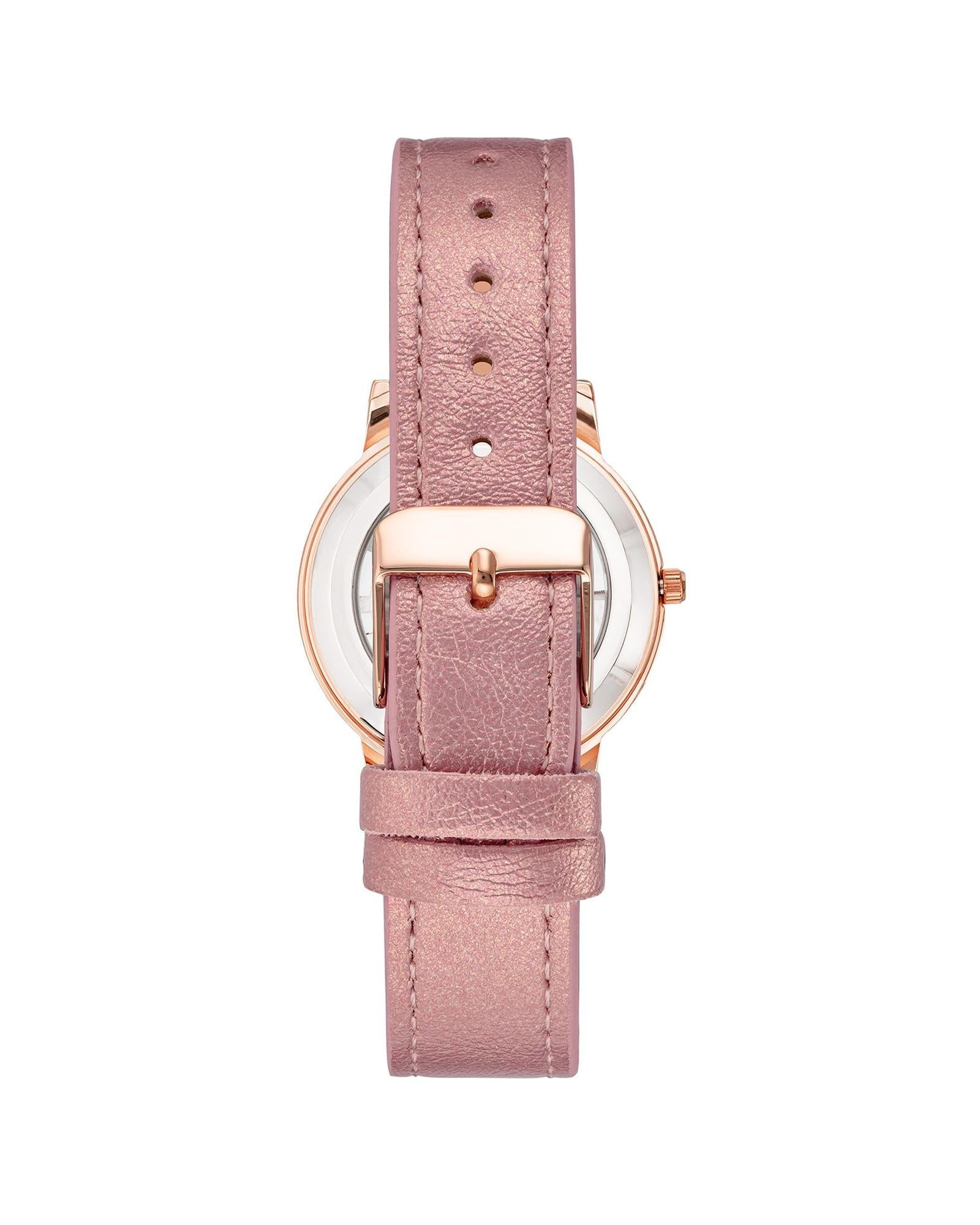 Rose Gold Fashion Analog Watch with Rhine Stone Detailing One Size Women-Women&