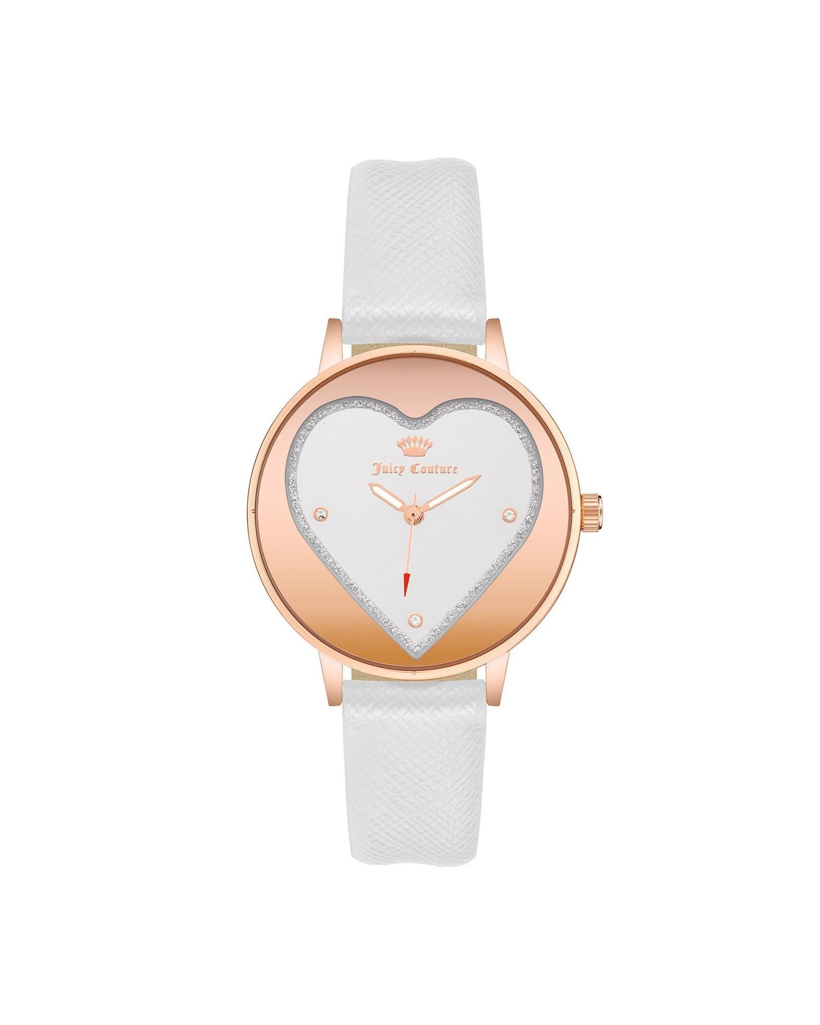 Rose Gold Analog Fashion Watch with Rhinestone Facing One Size Women-Women&