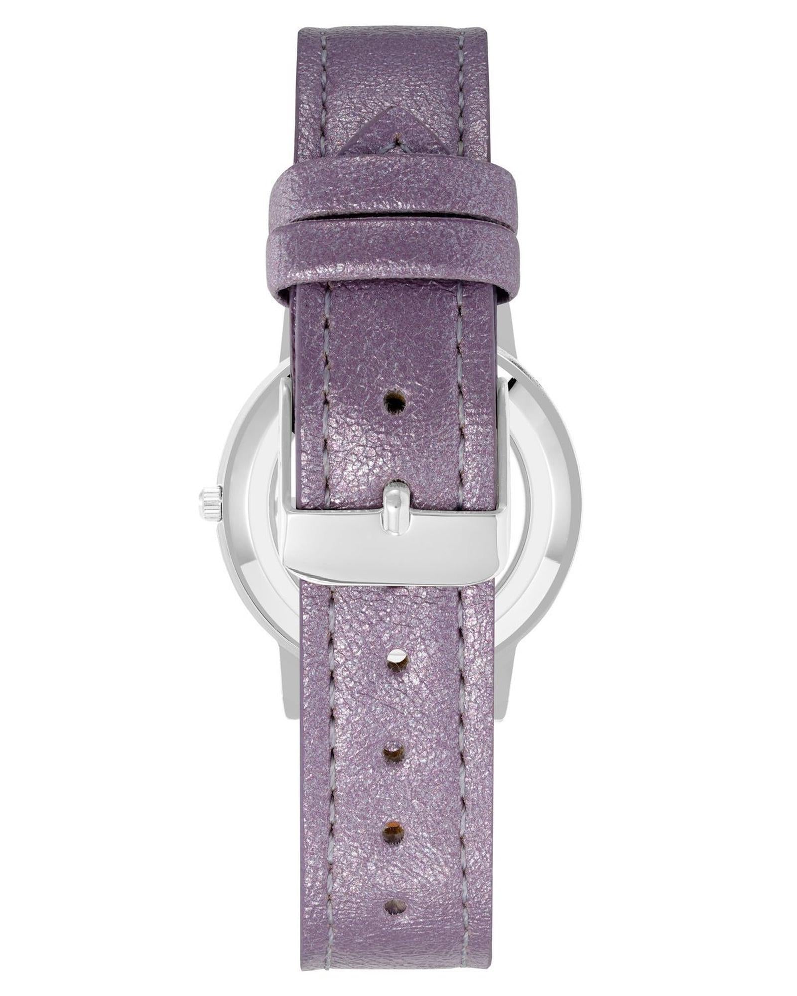 Silver Rhinestone Fashion Watch with Analog Display One Size Women-Women&