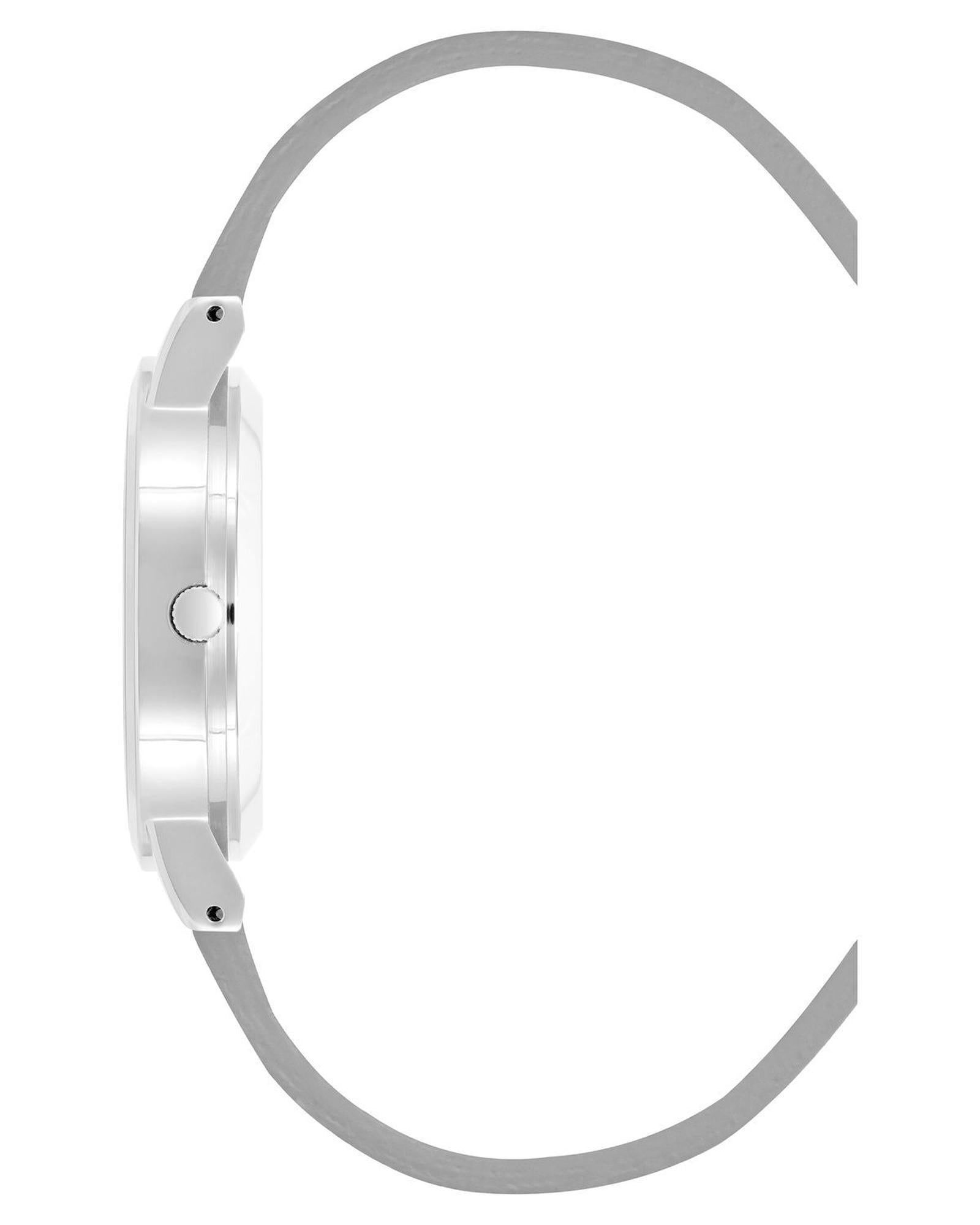 Silver Fashion Womens Analog Quartz Watch with Pin Buckle Closure One Size Women-Women&