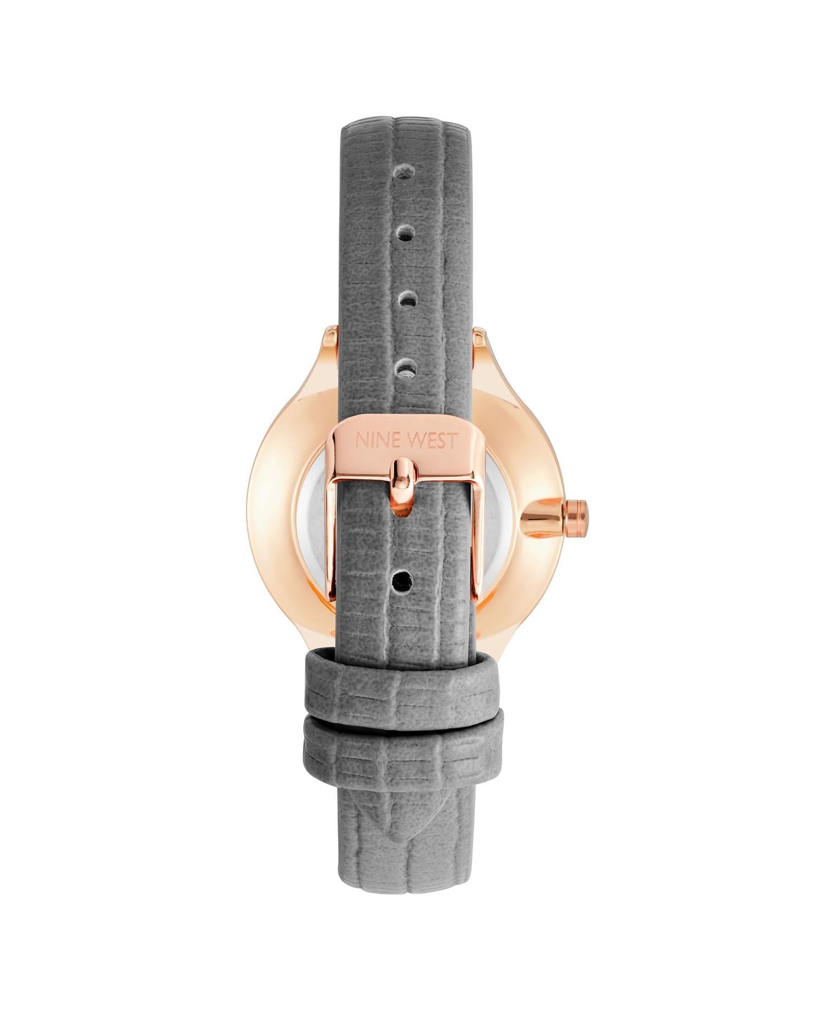 Rose Gold Analog Fashion Watch with Rhine Stone Facing One Size Women-Women&