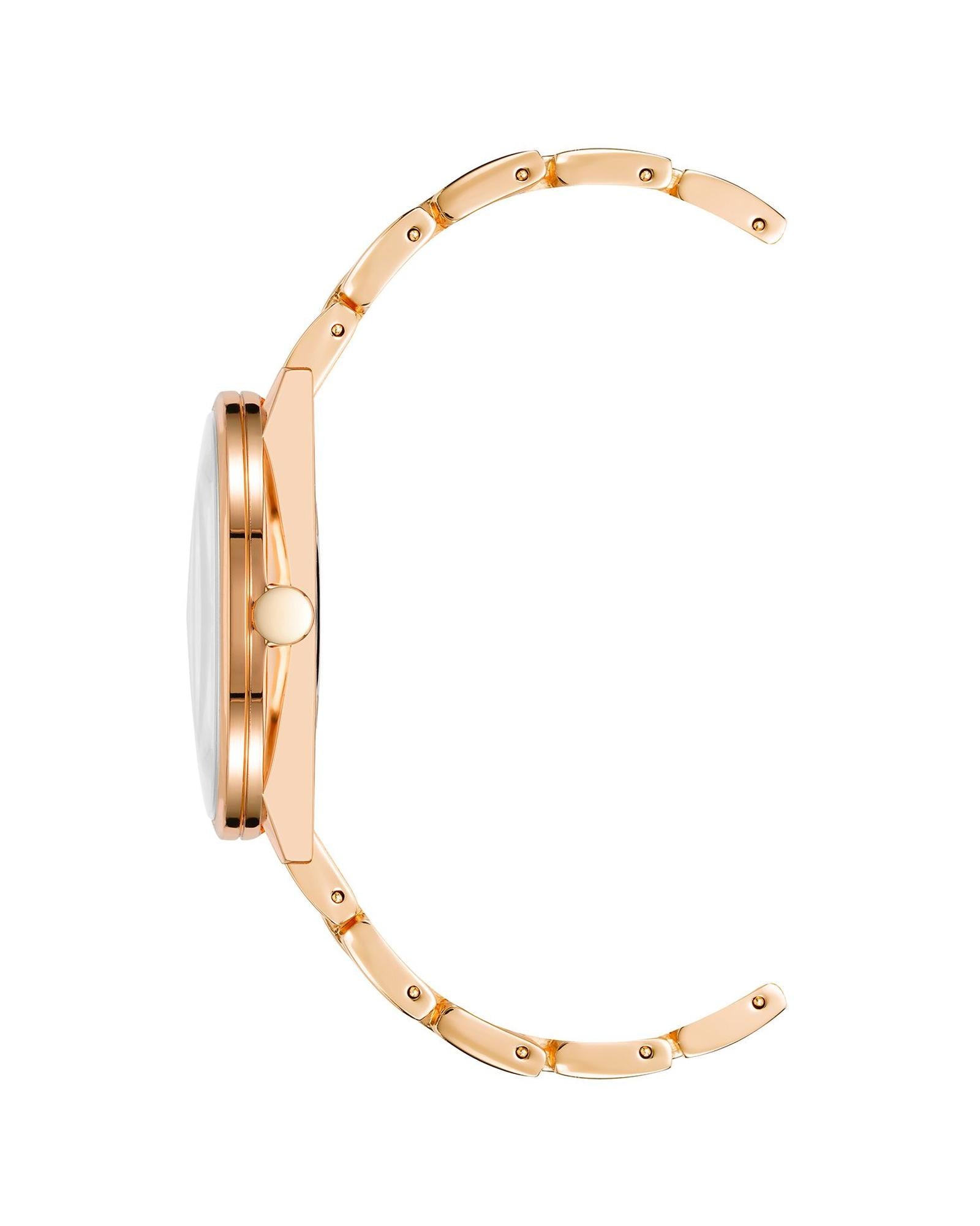Rose Gold Analog Quartz Womens Watch One Size Women-Women&