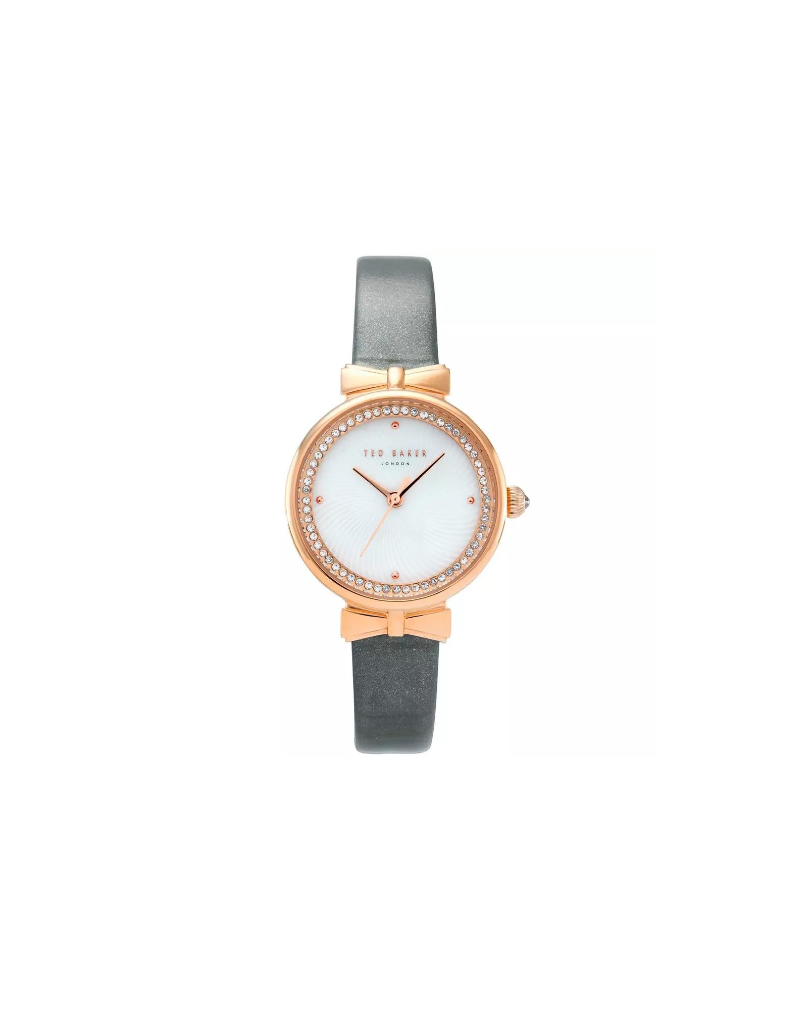 Rose Gold Analog Fashion Watch with Rhine Stone Facing One Size Women-Women&