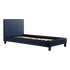 Single PU Leather Bed Frame Blue-Bed Frames-PEROZ Accessories