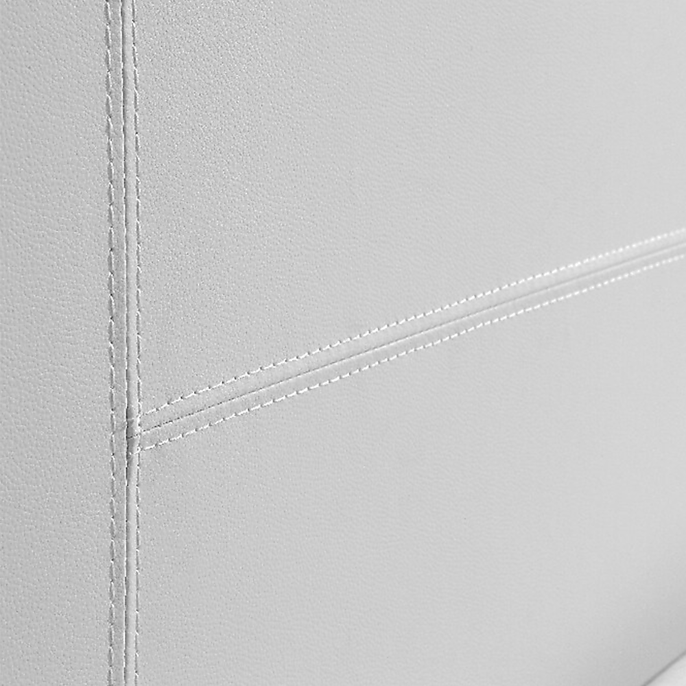 Double PU Leather Bed Frame White-Bed Frames-PEROZ Accessories