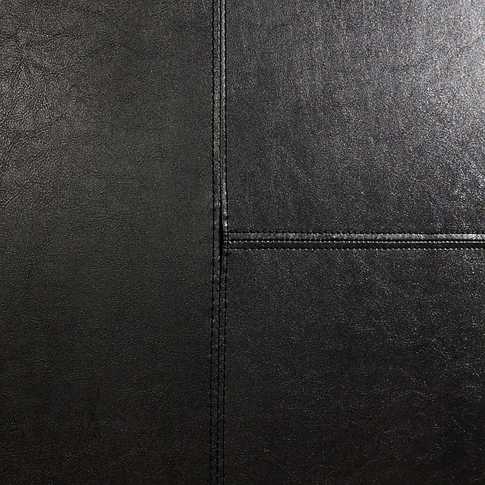 Double PU Leather Bed Frame Black-Furniture > Bedroom-PEROZ Accessories