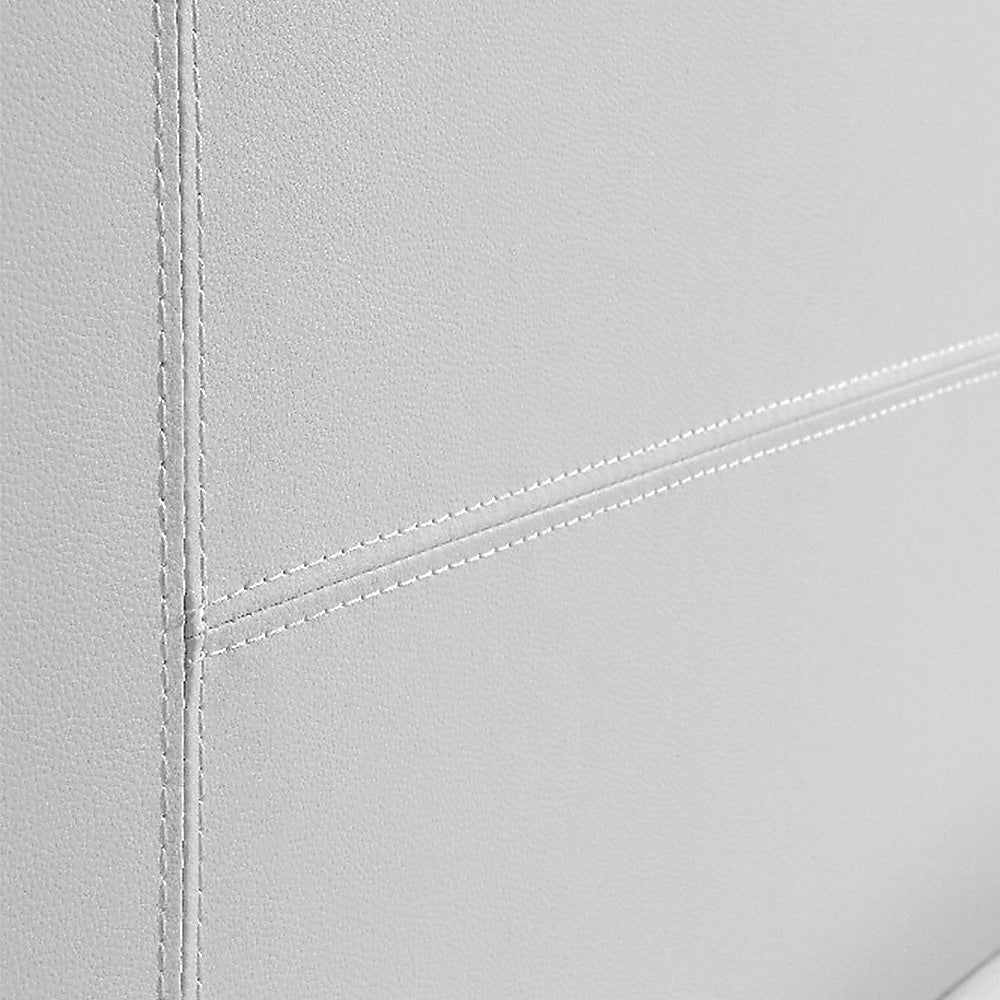 Queen PU Leather Bed Frame White-Furniture > Bedroom-PEROZ Accessories