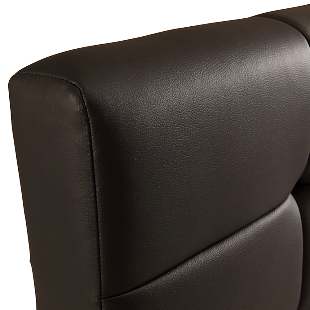 Queen PU Leather Deluxe Bed Frame Black-Furniture > Bedroom-PEROZ Accessories